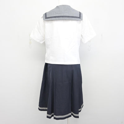 【中古】愛媛県 済美高等学校 女子制服 2点 (セーラー服・スカート) sf098424