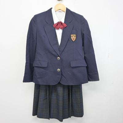 【中古】愛媛県 済美高等学校 女子制服 5点 (ブレザー・ベスト・シャツ・スカート) sf098425