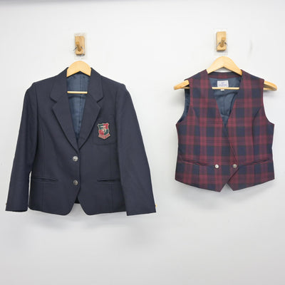 【中古】埼玉県 寄居高等学校 女子制服 3点 (ブレザー・ベスト・スカート) sf098430