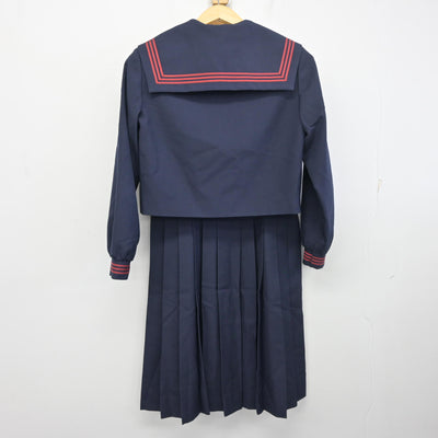 【中古】大分県 鶴谷中学校 女子制服 3点 (セーラー服・ジャンパースカート) sf098435