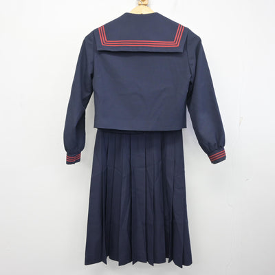 【中古】大分県 鶴谷中学校 女子制服 3点 (セーラー服・ジャンパースカート) sf098436