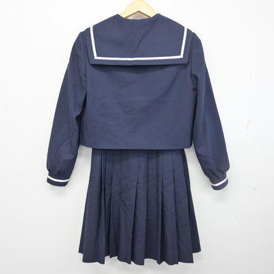 【中古】大分県 佐伯鶴城高等学校 女子制服 2点 (セーラー服・スカート) sf098437