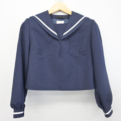 【中古】大分県 佐伯鶴城高等学校 女子制服 2点 (セーラー服・スカート) sf098437