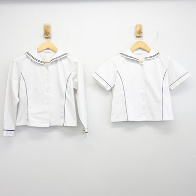 【中古】大分県 日本文理大学附属高等学校 女子制服 2点 (セーラー服・セーラー服) sf098439