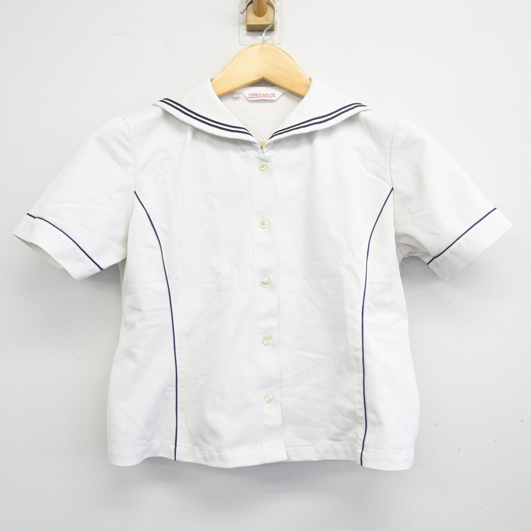 支給品 日本文理大学附属高校 ユニフォーム ３点 上下セット 中古制服】大分県 日本文理大学附属高等学校 女子制服 4点（セーラー服