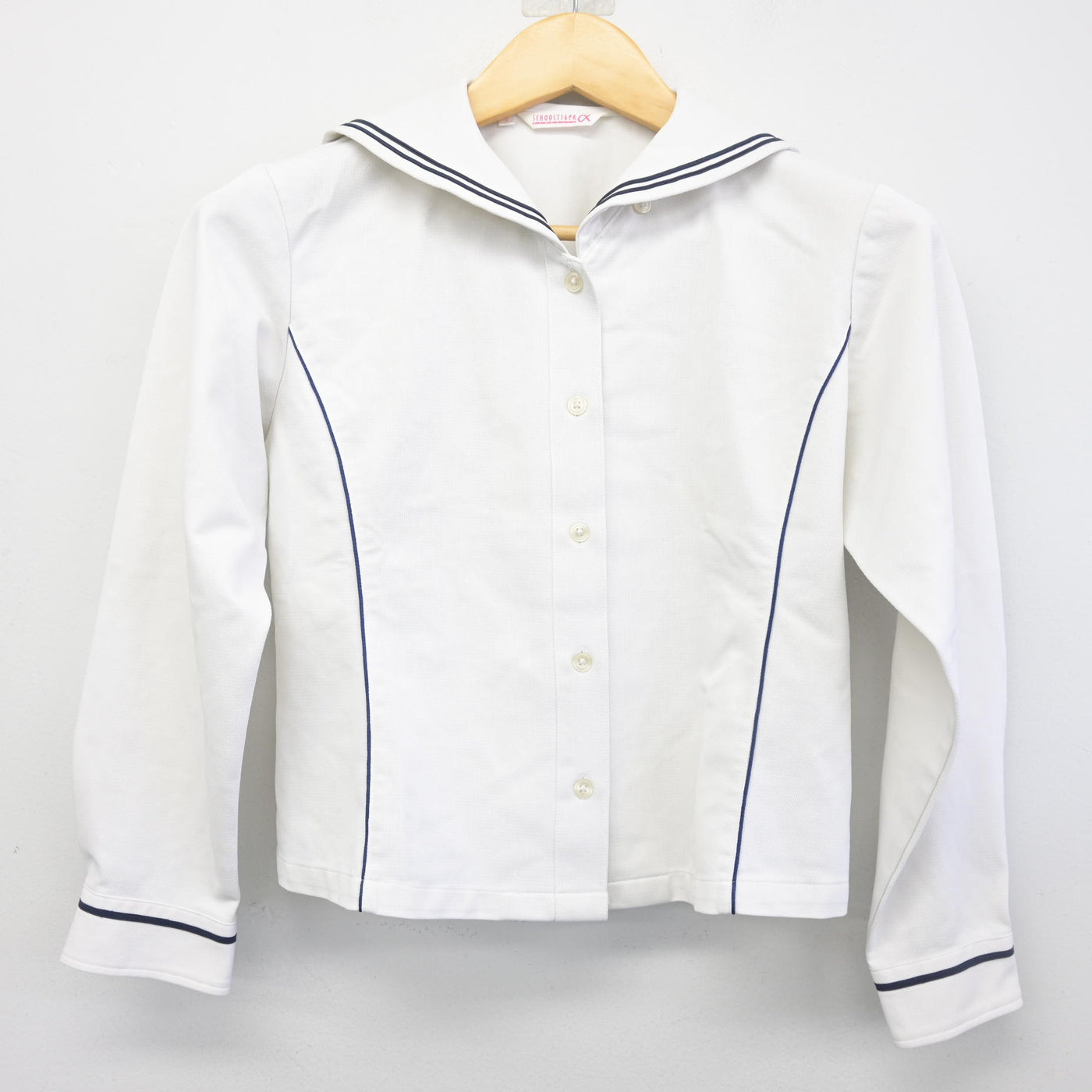 【中古】大分県 日本文理大学附属高等学校 女子制服 2点 (ニットベスト・セーラー服) sf098442