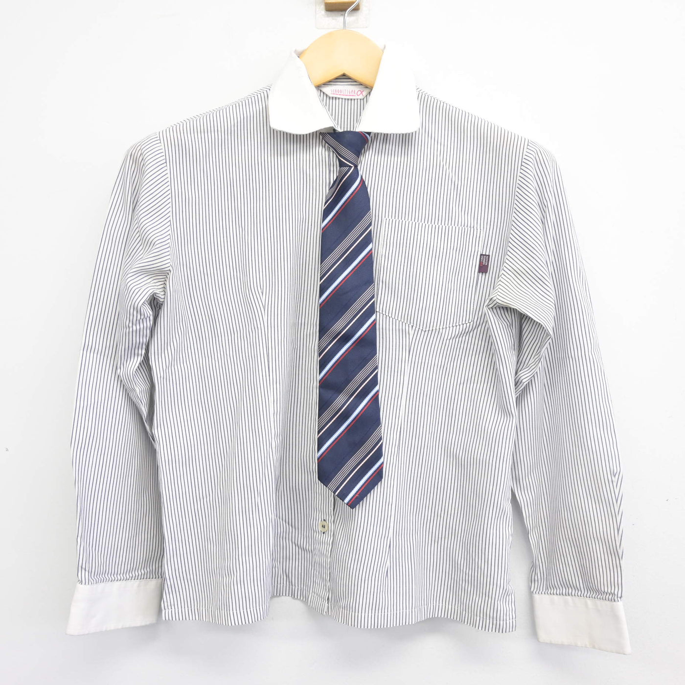 【中古】大分県 日本文理大学附属高等学校 女子制服 3点 (シャツ・スカート) sf098443
