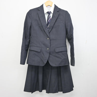 【中古】大分県 日本文理大学附属高等学校 女子制服 4点 (ブレザー・シャツ・スカート) sf098444
