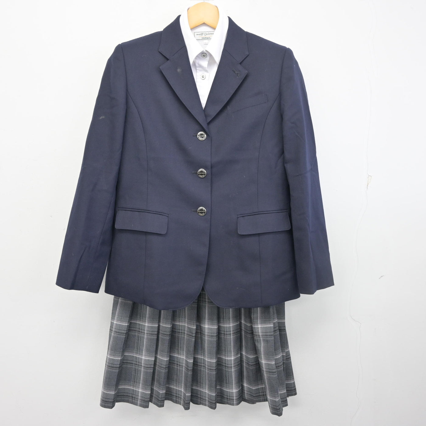 【中古】大分県 佐伯豊南高等学校 女子制服 3点 (ブレザー・シャツ・スカート) sf098445