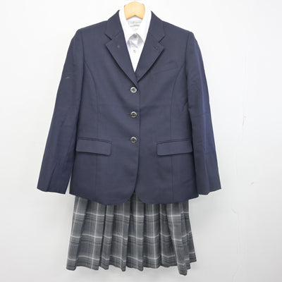 【中古】大分県 佐伯豊南高等学校 女子制服 3点 (ブレザー・シャツ・スカート) sf098445