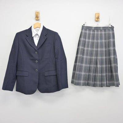 【中古】大分県 佐伯豊南高等学校 女子制服 3点 (ブレザー・シャツ・スカート) sf098445