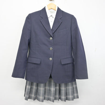 【中古】大分県 佐伯豊南高等学校 女子制服 3点 (ブレザー・シャツ・スカート) sf098448