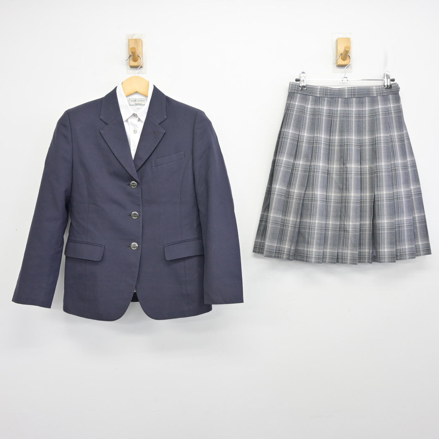 【中古】大分県 佐伯豊南高等学校 女子制服 3点 (ブレザー・シャツ・スカート) sf098448