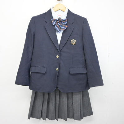 【中古】神奈川県 立花学園高等学校 女子制服 4点 (ブレザー・シャツ・スカート) sf098449