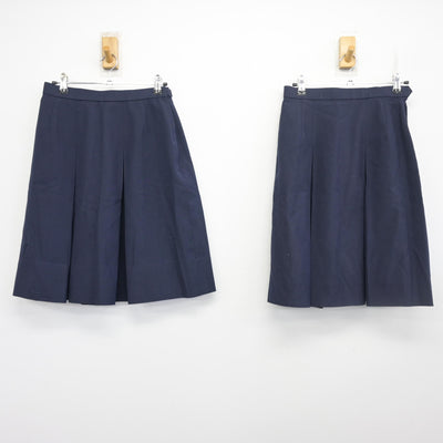 【中古】神奈川県 上和田中学校 女子制服 3点 (ベスト・スカート・スカート) sf098453