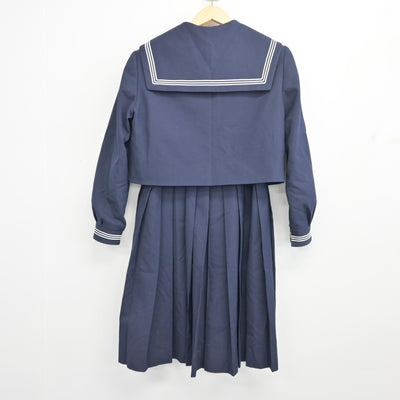 【中古】福岡県 福岡市立東住吉中学校 女子制服 3点 (セーラー服・ジャンパースカート) sf098455