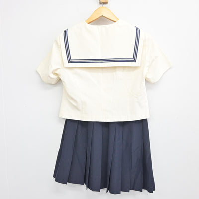 【中古】福岡県 博多女子高等学校 女子制服 2点 (セーラー服・スカート) sf098458