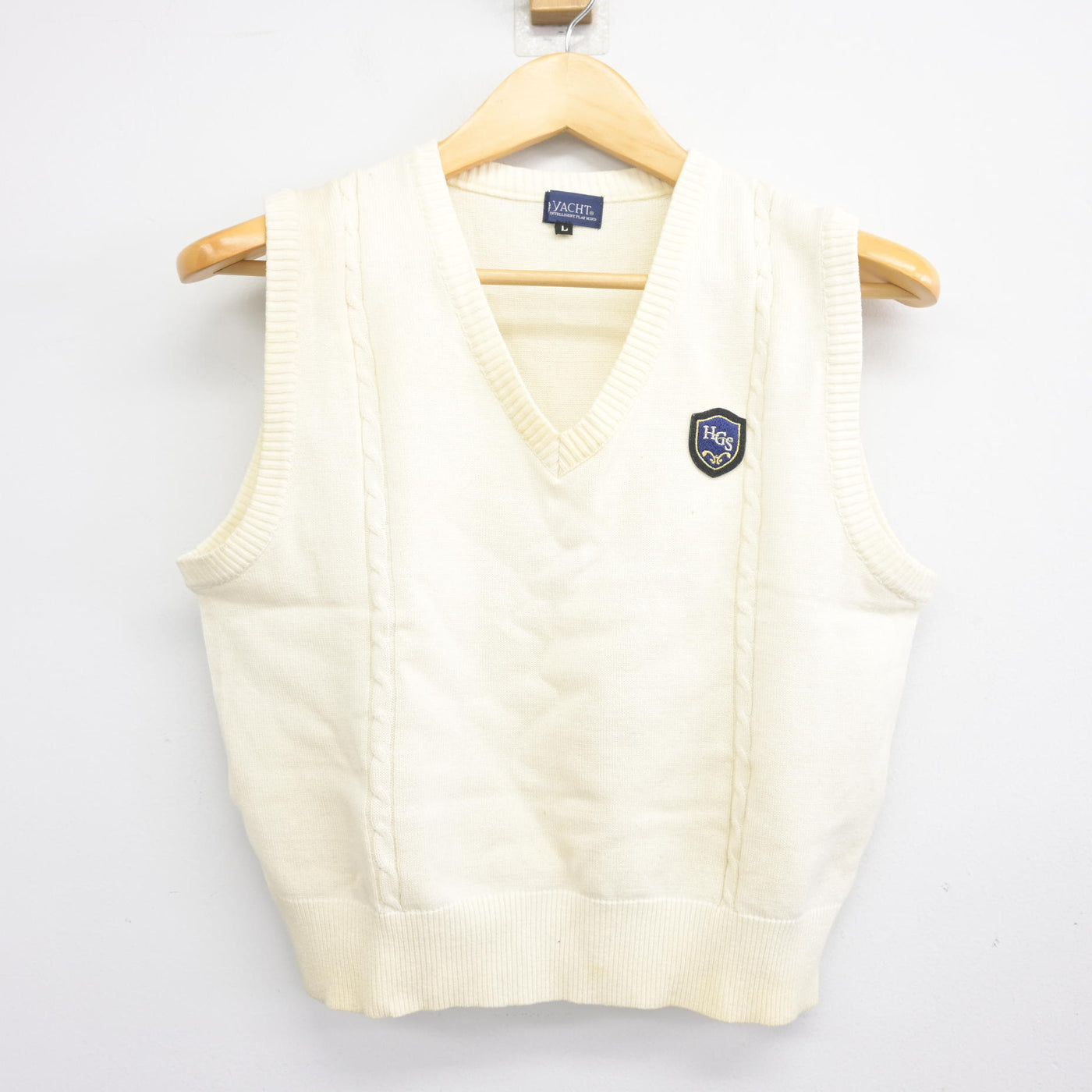 【中古】福岡県 博多女子高等学校 女子制服 2点 (ニットベスト・セーラー服) sf098459
