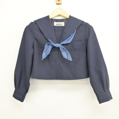 【中古】北海道 北斗市立大野中学校 女子制服 3点 (セーラー服・スカート) sf098472