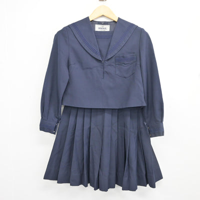 【中古】北海道 北斗市立大野中学校 女子制服 2点 (セーラー服・スカート) sf098473