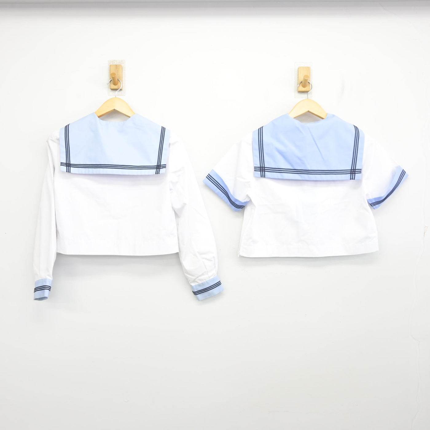 【中古】北海道 北斗市立大野中学校 女子制服 4点 (セーラー服・セーラー服・スカート) sf098474