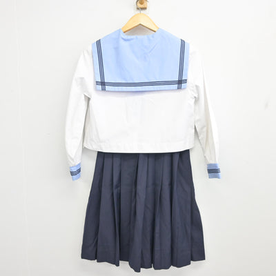 【中古】北海道 北斗市立大野中学校 女子制服 2点 (セーラー服・スカート) sf098475