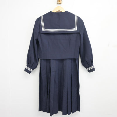 【中古】千葉県 柏第三中学校 女子制服 3点 (セーラー服・ジャンパースカート) sf098483