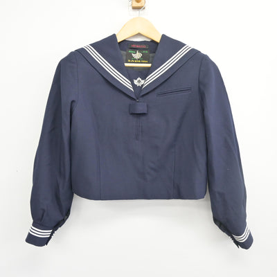 【中古】千葉県 柏第三中学校 女子制服 2点 (セーラー服・ジャンパースカート) sf098484