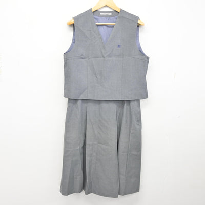 【中古】神奈川県 南加瀬中学校 女子制服 4点 (ブレザー・ベスト・スカート) sf098495