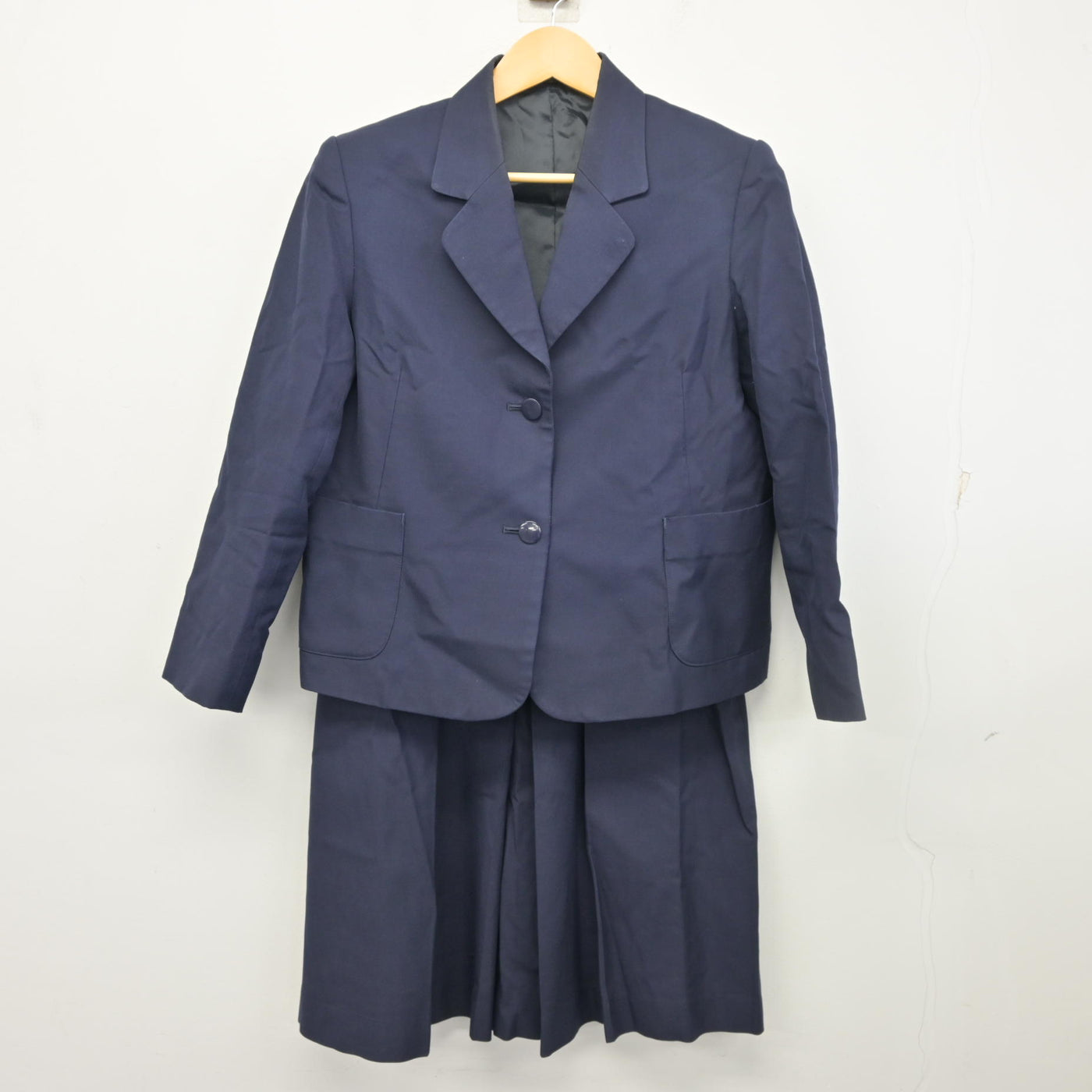 【中古】福島県 磐城桜が丘高等学校 女子制服 3点 (ブレザー・ベスト・スカート) sf098547