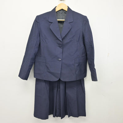 【中古】福島県 磐城桜が丘高等学校 女子制服 3点 (ブレザー・ベスト・スカート) sf098547