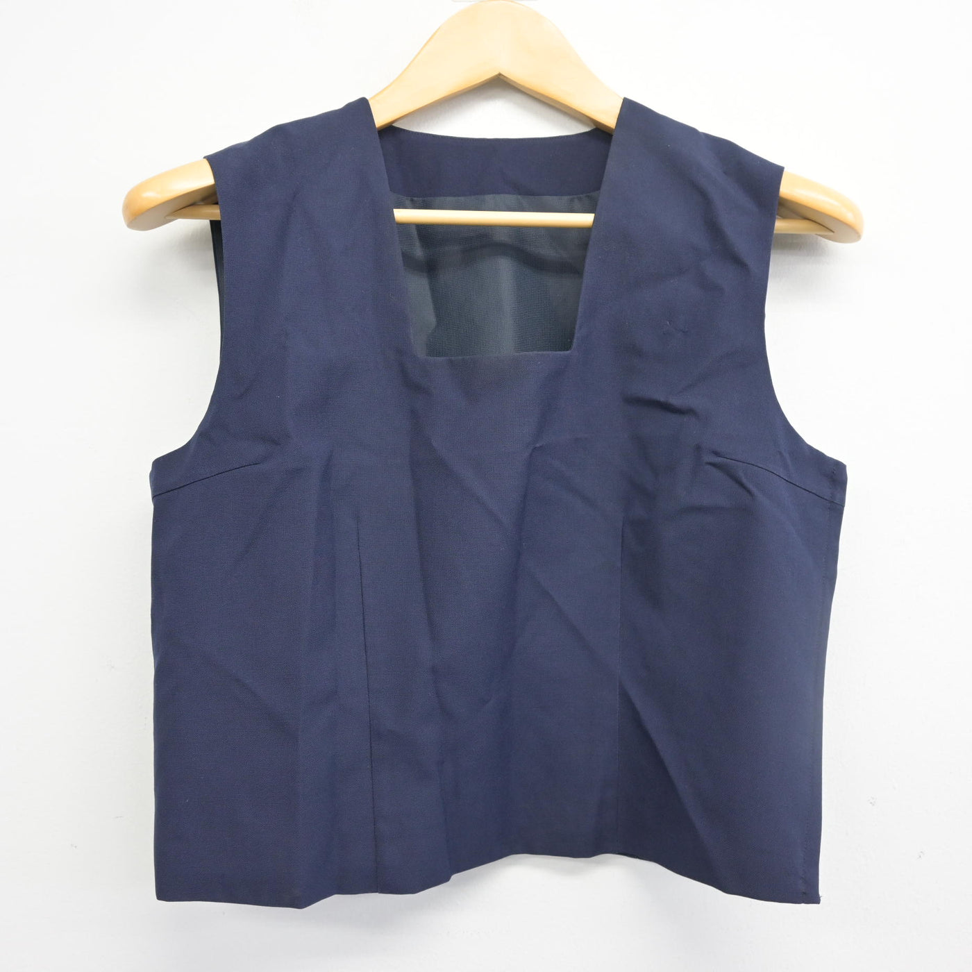 【中古】福島県 磐城桜が丘高等学校 女子制服 2点 (ベスト・スカート) sf098548
