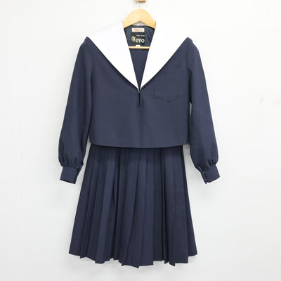 【中古】愛知県 天白中学校/旧制服 女子制服 2点 (セーラー服・スカート) sf098599