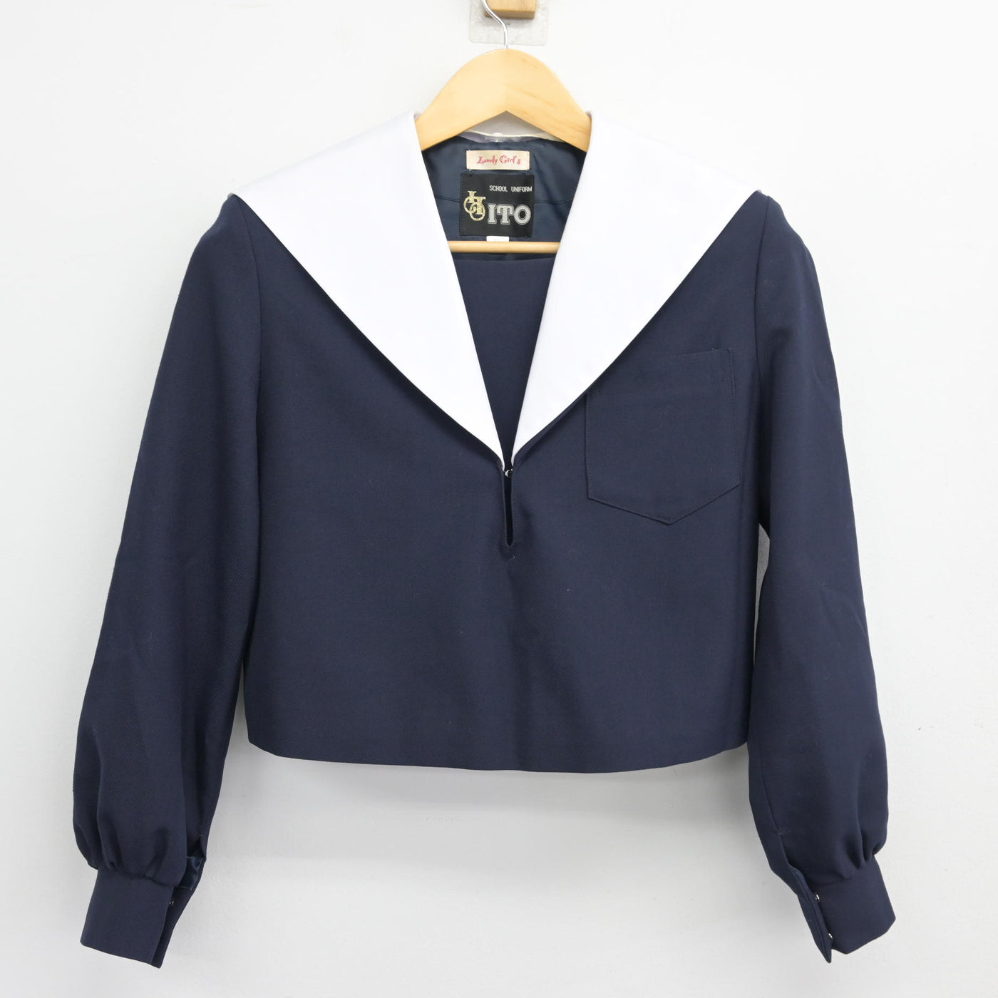 【中古】愛知県 天白中学校/旧制服 女子制服 2点 (セーラー服・スカート) sf098599