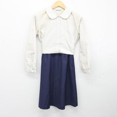 【中古】滋賀県 彦根東高等学校 女子制服 3点 (ブレザー・シャツ・スカート) sf098601