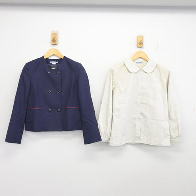 【中古】滋賀県 彦根東高等学校 女子制服 3点 (ブレザー・シャツ・スカート) sf098601