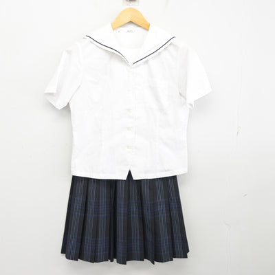 【中古】埼玉県 川口市立高等学校 女子制服 2点 (セーラー服・スカート) sf098610