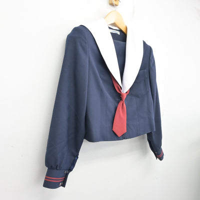 【中古】大阪府 中百舌鳥中学校 女子制服 2点 (セーラー服) sf098624
