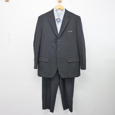 【中古】茨城県 結城第一高等学校 男子制服 3点 (ブレザー・シャツ・ズボン) sf098632