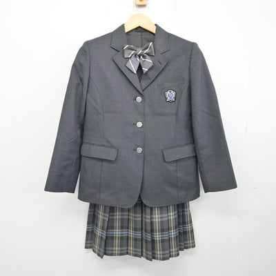 【中古】山形県 高畠高等学校 女子制服 4点 (ブレザー・スカート) sf098634
