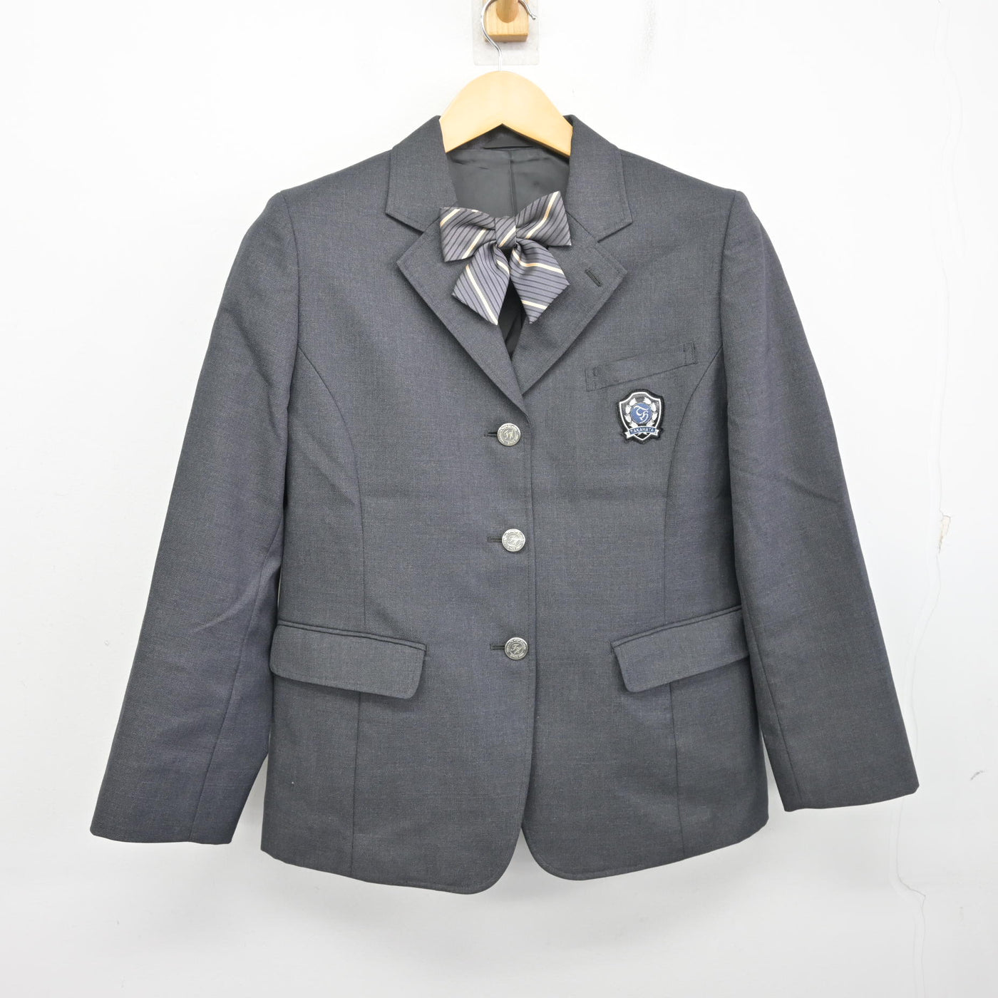 【中古】山形県 高畠高等学校 女子制服 4点 (ブレザー・スカート) sf098634