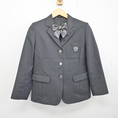 【中古】山形県 高畠高等学校 女子制服 4点 (ブレザー・スカート) sf098634