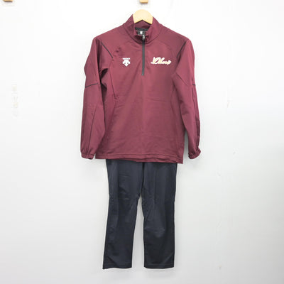 【中古】福岡県 福岡大学附属大濠中学校・高等学校 女子制服 2点 (ジャージ 上・ジャージ 下) sf098642