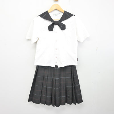 【中古】福岡県 九州産業大学付属九州産業高等学校 女子制服 2点 (ブラウス・スカート) sf098647