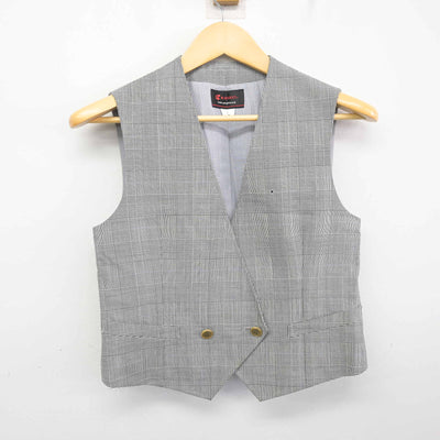 【中古】千葉県 千城台高等学校 女子制服 2点 (ベスト・スカート) sf098648