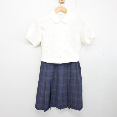 【中古】香川県 高松商業高等学校 女子制服 2点 (シャツ・スカート) sf098651