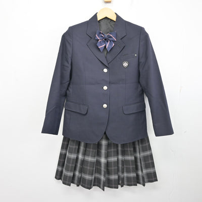 【中古】山形県 高畠高等学校 女子制服 5点 (ブレザー・スカート) sf098652