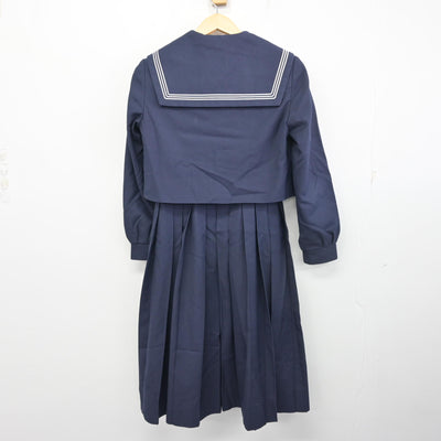 【中古】福岡県 金武中学校 女子制服 3点 (セーラー服・ジャンパースカート) sf098699