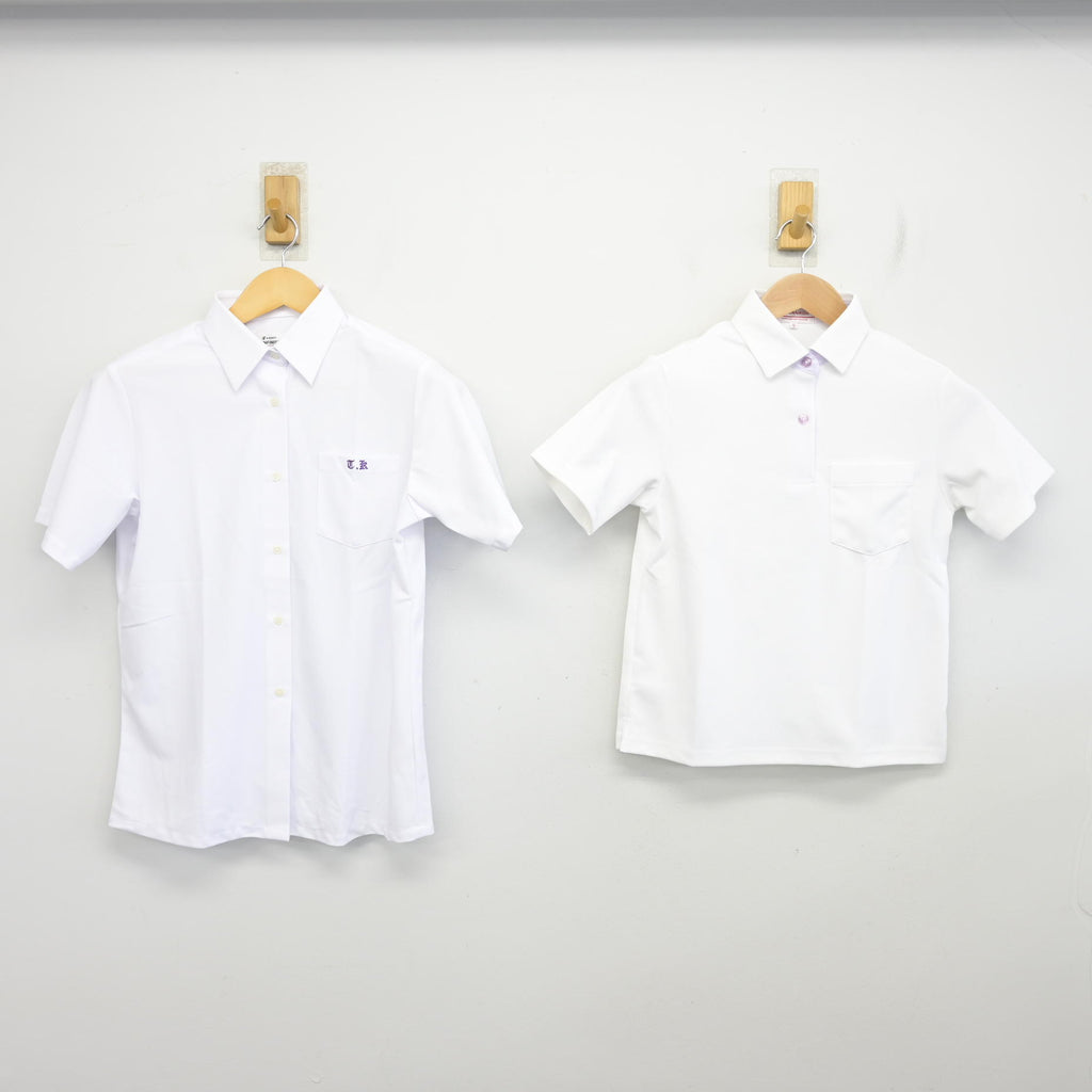 中古】鳥取県 鳥取工業高等学校 女子制服 2点 (シャツ・シャツ