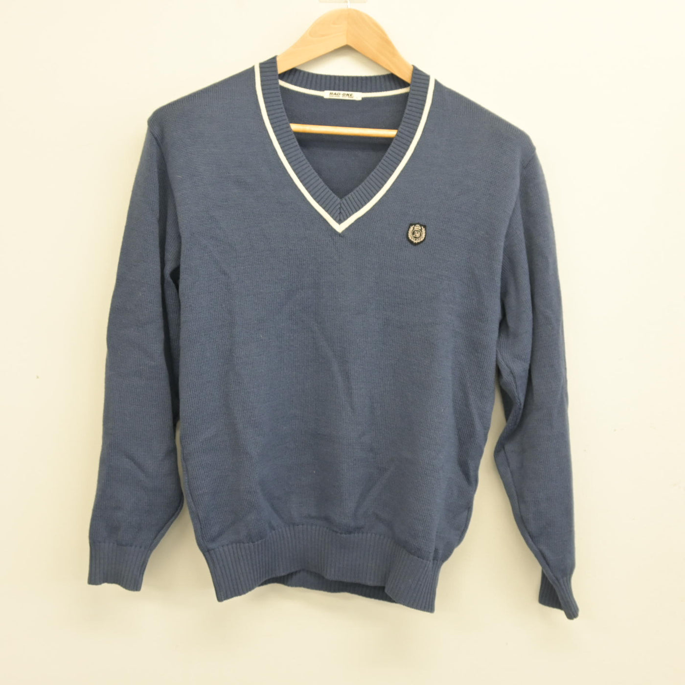 【中古】北海道 札幌英藍高等学校 男子制服 2点 (ニット・シャツ) sf098757
